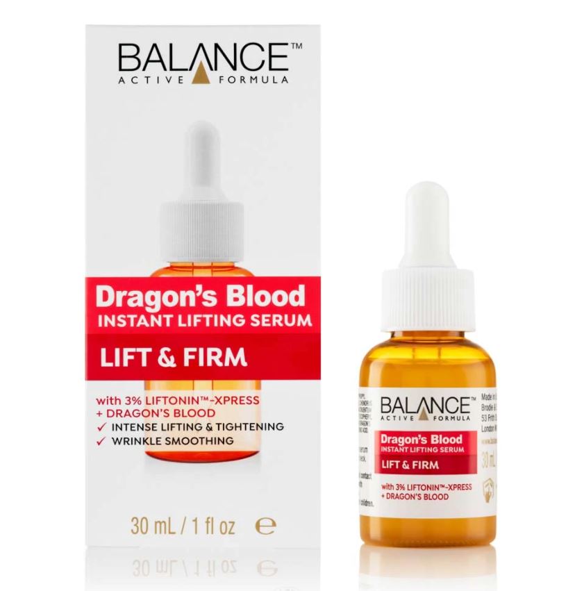 balance active skincare dragon's blood instant lifting serum