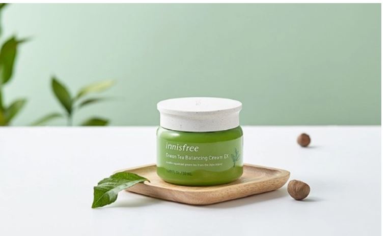 Kem dưỡng ẩm cho da dầu Innisfree Green tea Balancing Cream EX 50ml