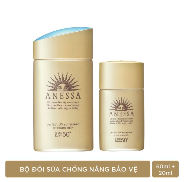 Kem chống nắng Anessa Perfect UV Sunscreen Skincare Milk SPF50+