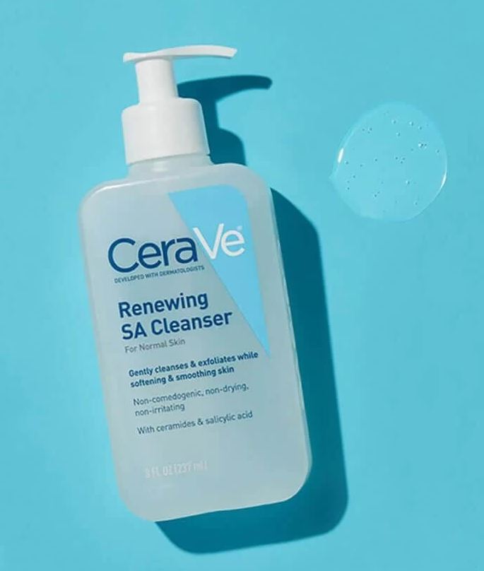 Sữa rửa mặt CeraVe Renewing SA Cleanser- da mụn dầu