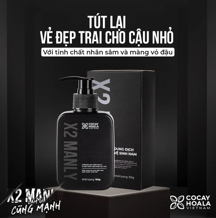 Dung dịch vệ sinh nam X2 Manly 4